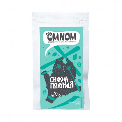 Батончик энергетический Їdlo OMNOM сніжна полуниця - фото 30335