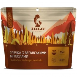 Каша гречана з веганськими мітболами ЇDLO Каша гречана з веганськими мітболами ЇDLO