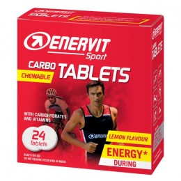 Жувальні таблетки Enervit Sport Carbo Tablets лимон 24 шт.