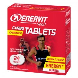 Жувальні таблетки Enervit Sport Carbo Tablets лимон 24 шт. Жувальні таблетки Enervit Sport Carbo Tablets лимон 24 шт.