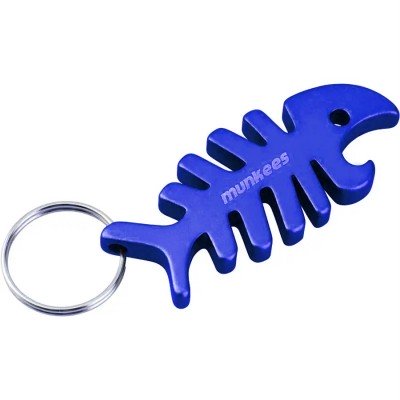 Брелок-відкривачка Munkees Fish Bone 3428 dark blue - фото 17586