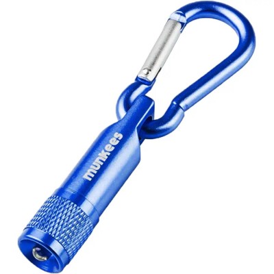 Брелок-ліхтарик MUNKEES LED Carabiner 1076 dark blue - фото 26880