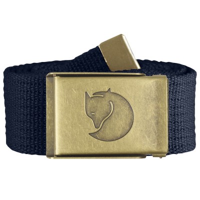 Ремень Fjallraven Canvas Brass Belt 4 см dark navy - фото 16965