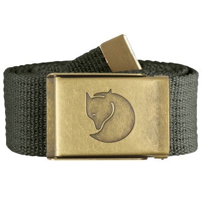 Ремень Fjallraven Canvas Brass Belt 4 см mountain grey - фото 27210