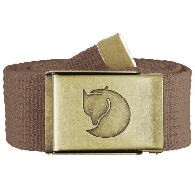 Ремінь Fjallraven Canvas Brass Belt 4 см dark olive - фото 27209