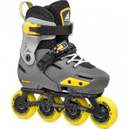 Роликовые коньки Rollerblade Apex charcoal-yellow