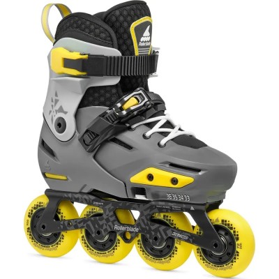Роликовые коньки Rollerblade Apex charcoal-yellow - фото 30999