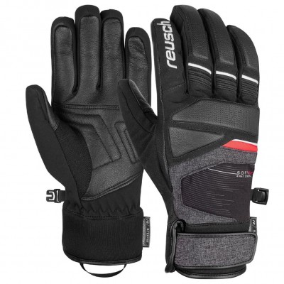 Рукавиці гірськолижні Reusch Storm R-Tex Xt Black/Black melang/Fire Red - фото 29880