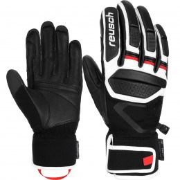 Перчатки горнолыжные Reusch PRO RC 6201110 black/white/fire red