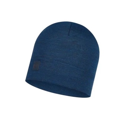 Шапка Buff Heavyweight Merino Wool Loose Hat solid denim - фото 26702