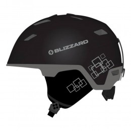 Шлем горнолыжный Blizzard Double black matt/gun metal/silver squares 