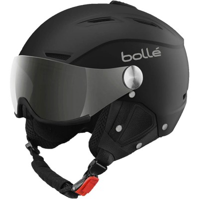 Горнолыжный шлем Bolle Backline Visor soft black & gold - фото 10281