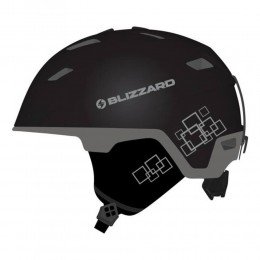 Шолом гірськолижний Blizzard Double black matt/gun metal/silver squares Шолом гірськолижний Blizzard Double black matt/gun metal/silver squares