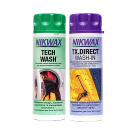 Набор Nikwax Twin Pack средство для стирки и пропитка (Tech wash 300 мл + TX Direct 300 мл)