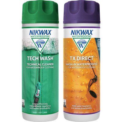 Набор Nikwax Twin Pack средство для стирки и пропитка (Tech wash 300 мл + TX Direct 300 мл) - фото 30018
