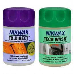Набор Nikwax Twin Pack - Tech Wash 150ml + TX Direct 100ml Набор Nikwax Twin Pack - Tech Wash 150ml + TX Direct 100ml