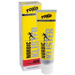 Красная мазь для беговых лыж Toko Nordic Klister red 55г