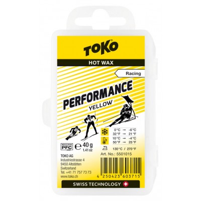 Воск Toko Performance Yellow 40г - фото 24162