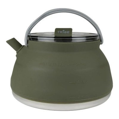 Чайник силиконовый Tribe Collapsible Kettle 1.5 л T-FF-0026 olive - фото 31707