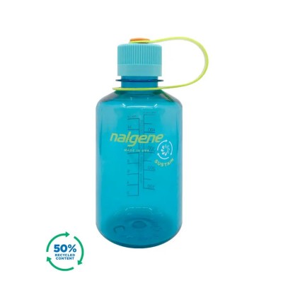 Бутылка для воды Nalgene Narrow Mouth Sustain Water Bottle 0.5L cerulean sustain - фото 28051