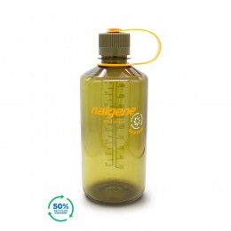 Пляшка для води Nalgene Narrow Mouth Sustain Water Bottle 1L olive