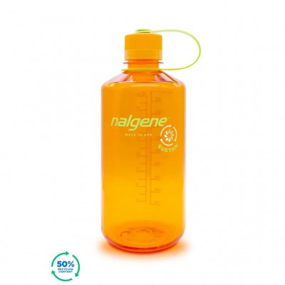 Бутылка для воды Nalgene Narrow Mouth Sustain Water Bottle 1L clementine - фото 28055