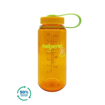 Бутылка для воды Nalgene Wide Mouth Sustain Water Bottle 0.47L clementine sustain - фото 28050
