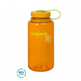 Бутылка для воды Nalgene Wide Mouth Sustain Water Bottle 1L clementine sustain