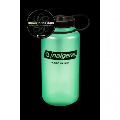 Пляшка для води Nalgene Wide Mouth Tritan Water Bottle Glow 1L - фото 25913