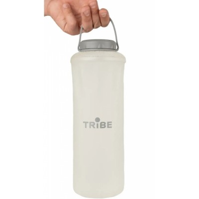 Бутылка мягкая Tribe Soft Bottle 1,5л TPU T-FE-0024 crystal/white - фото 30976