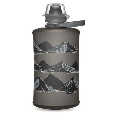 М'яка фляга HydraPak Stow 350ml Mountains Mammoth Grey - фото 31024