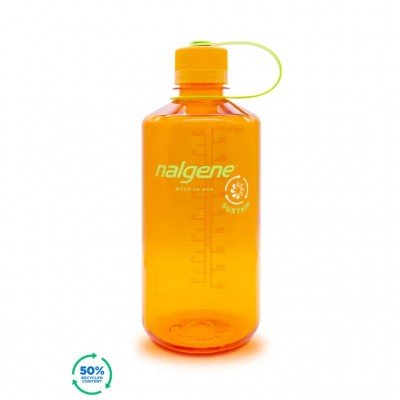 Бутылка для воды Nalgene Narrow Mouth Sustain Water Bottle 1L clementine - фото 28055 Бутылка для воды Nalgene Narrow Mouth Sustain Water Bottle 1L clementine - фото 28055