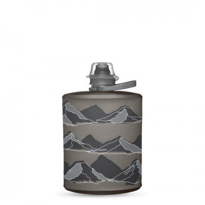 Мягкая фляга HydraPak Stow 500 мл Mountains mammoth grey - фото 28141