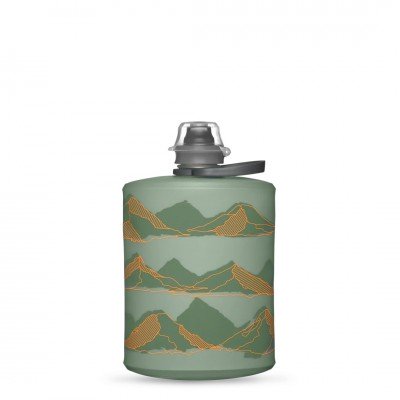 Мягкая фляга HydraPak Stow 500 мл Mountains sutro green - фото 28143