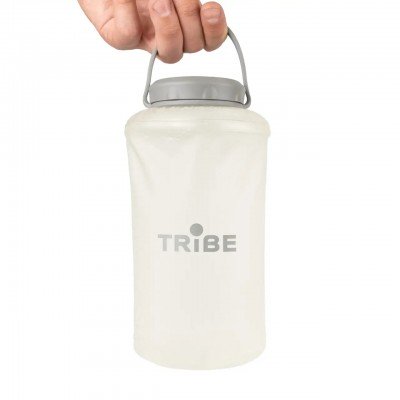 Бутылка мягкая Tribe Soft Bottle 1л TPU T-FE-0023 crystal/white - фото 30974