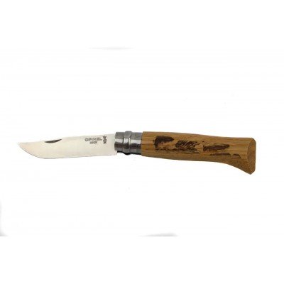 Ніж Opinel 8 VRI 204.78.89 "Форель" дуб - фото 6975