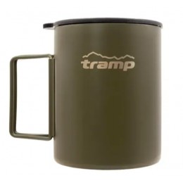 Термокружка со складными ручками и поилкой Tramp UТRC-142 500 мл olive