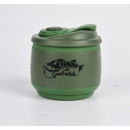 Кружка складная силиконовая Tramp 350 мл TRC-082 оливковый