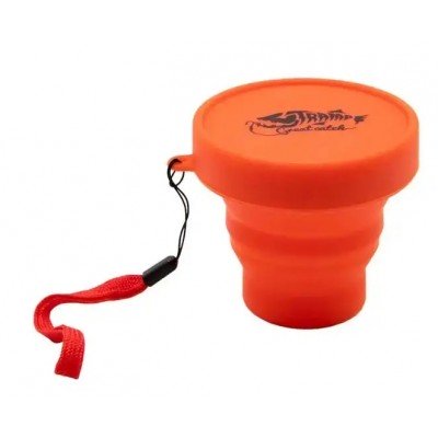 Стакан складной силиконовый Tramp с крышкой 180ml UTRC-083 orange - фото 27602