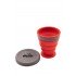 Склянка складна силіконова Tramp з кришкою 200 ml UTRC-126 terracota