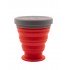 Склянка складна силіконова Tramp з кришкою 200 ml UTRC-126 terracota