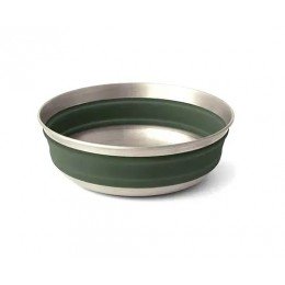 Миска складная Sea to Summit Detour Stainless Steel Collapsible Bowl L Laurel Wreath Green