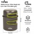 Набор посуды Tribe Single Set 0,8 л Alu T-FG-0042-grey