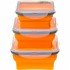 Набір з 3-х силіконових контейнерів Tramp TRC-089 orange