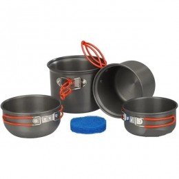 Набор посуды анодированной Tramp на 1-2 персоны TRC-075