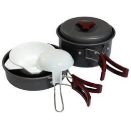 Набор посуды из анодированного алюминия на 1-2 персоны Tramp UTRC-144