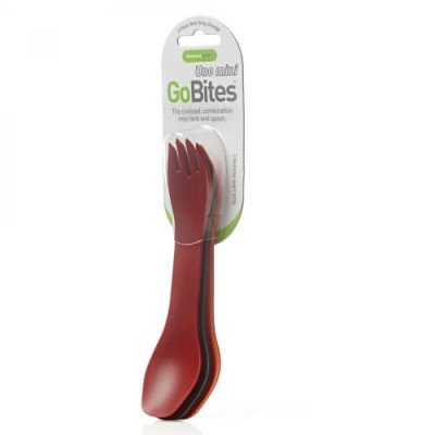 Ложка-виделка Humangear GoBites Uno 3-Pack red/gray/orange - фото 28439