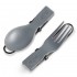 Набор столовых приборов GSI Outdoors Tekk Folding Cutlery Set серый