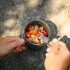 Набор столовых приборов GSI Outdoors Tekk Folding Cutlery Set серый
