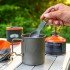 Набор столовых приборов GSI Outdoors Tekk Folding Cutlery Set серый